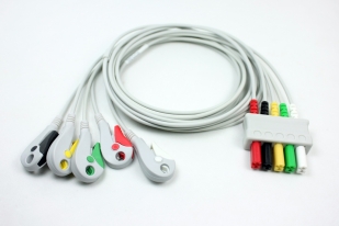 VS/C5S Set di 5 cavetti paziente ECG