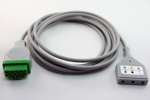 DN3/6801 Câble tronc ECG embase 3 voies sans prolongateur